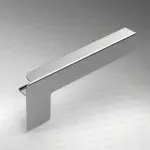 Capac lateral tip C pentru glaf aluminiu premium 280mm argintiu dreapta