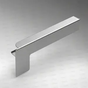 Capac lateral tip C pentru glaf aluminiu premium 280mm argintiu dreapta