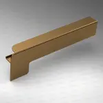 Capac lateral tip C pentru glaf aluminiu premium 280mm bronz deschis dreapta