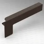 Capac lateral tip C pentru glaf aluminiu premium 210mm maro dreapta