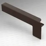 Capac lateral tip C pentru glaf aluminiu premium 280mm maro stânga