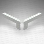 Set capace tip C glaf aluminiu premium 320mm alb ( stânga-dreapta )