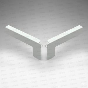 Set capace tip C glaf aluminiu premium 320mm alb ( stânga-dreapta )
