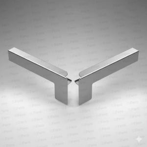 Set capace tip C glaf aluminiu premium 280mm argintiu ( stânga-dreapta )