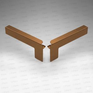 Set capace tip C glaf aluminiu premium 90mm bronz deschis ( stânga-dreapta )
