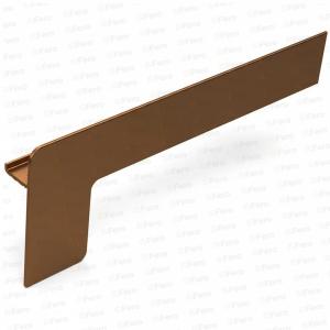 Capac lateral tip L pentru glaf aluminiu premium 340mm bronz închis dreapta