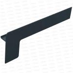 Capac lateral tip L pentru glaf aluminiu premium 130mm gri antracit dreapta