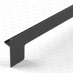 Capac lateral tip L pentru glaf aluminiu premium 70mm maro dreapta