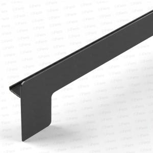 Capac lateral tip L pentru glaf aluminiu premium 340mm maro dreapta