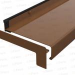 Set capace tip L glaf aluminiu premium 195mm stejar auriu ( stânga-dreapta )