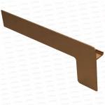 Capac lateral tip L pentru glaf aluminiu premium 360mm bronz deschis stânga