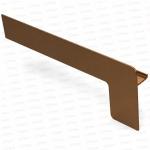 Capac lateral tip L pentru glaf aluminiu premium 50mm stejar auriu stânga