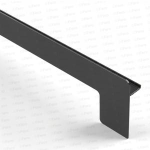 Capac lateral tip L pentru glaf aluminiu premium 340mm maro stânga