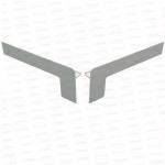 Set capace tip L glaf aluminiu premium 210mm alb ( stânga-dreapta )