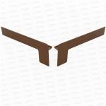 Set capace tip L glaf aluminiu premium 280mm maro ( stânga-dreapta )