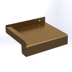 Glaf exterior premium din aluminiu 280 mm × 2000 mm – Bronz Deschis E6/C32