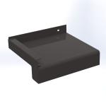 Glaf exterior premium din aluminiu 320 mm × 2000 mm – Maro RAL 8019