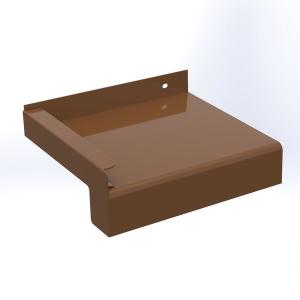 Glaf exterior premium din aluminiu 300 mm × 2000 mm – Stejar Auriu (RAL 8003)